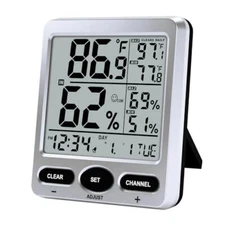  Hygrometer Thermometer Room Temperature Humidity Meter with Large Display, 