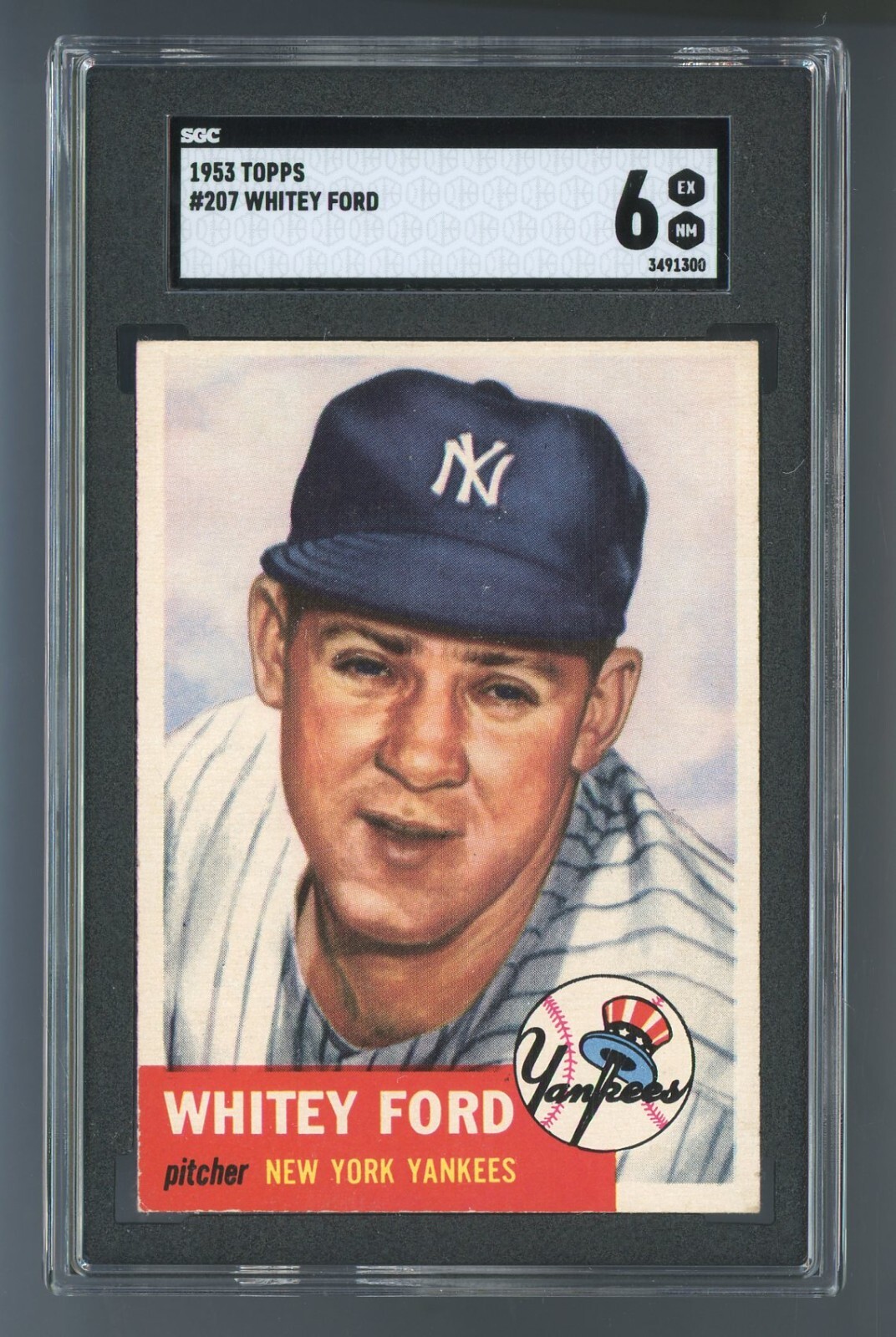 1953 Topps #207 Whitey Ford SGC 6 EX/NM #3491300