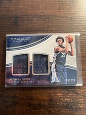 A101,526 - 2016-17 Immaculate Collection Dual Jersey #5 Deyonta Davis/99