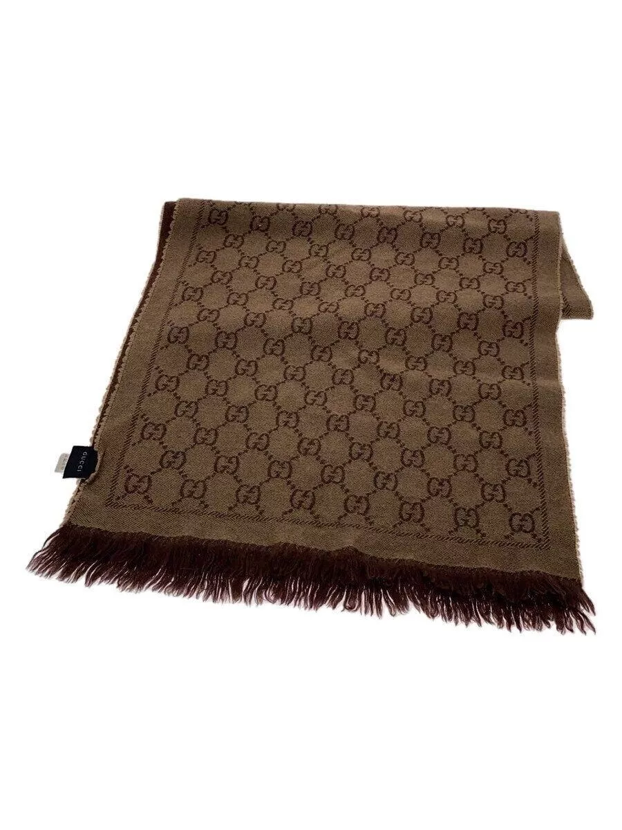 Echarpe femme GUCCI marron motif complet occasion