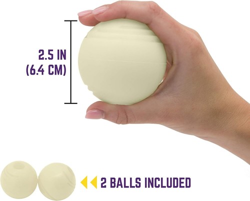 Glow in the Dark Ball Light Night Play Fetch for Dogs Fit in Medium Chuckit 2pcs - Picture 6 of 8