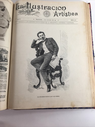 La Illustracion Artistica Artistic Illustration Vol X 1891 Spanish Art Magazine - Picture 21 of 24
