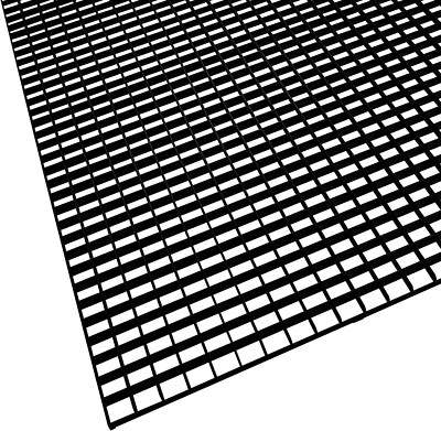 Egg Crate Panel 1-Pack in Black | Polystyrene | Nominal 2' X 2' with 1/2'' X 1/2''