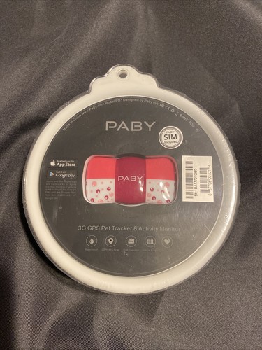 Paby 3G GPS Pet Tracker & Activity Monitor with Sim Pink 04315 - 第 1/3 張圖片
