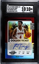 2022 Panini Chronicles Contenders Dalen Terry Autograph /99 SGC 10 w/10 AUTO RC
