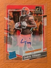 2023 Clearly Donruss Rated Rookie Autographs #54 Cedric Tillman Browns WR