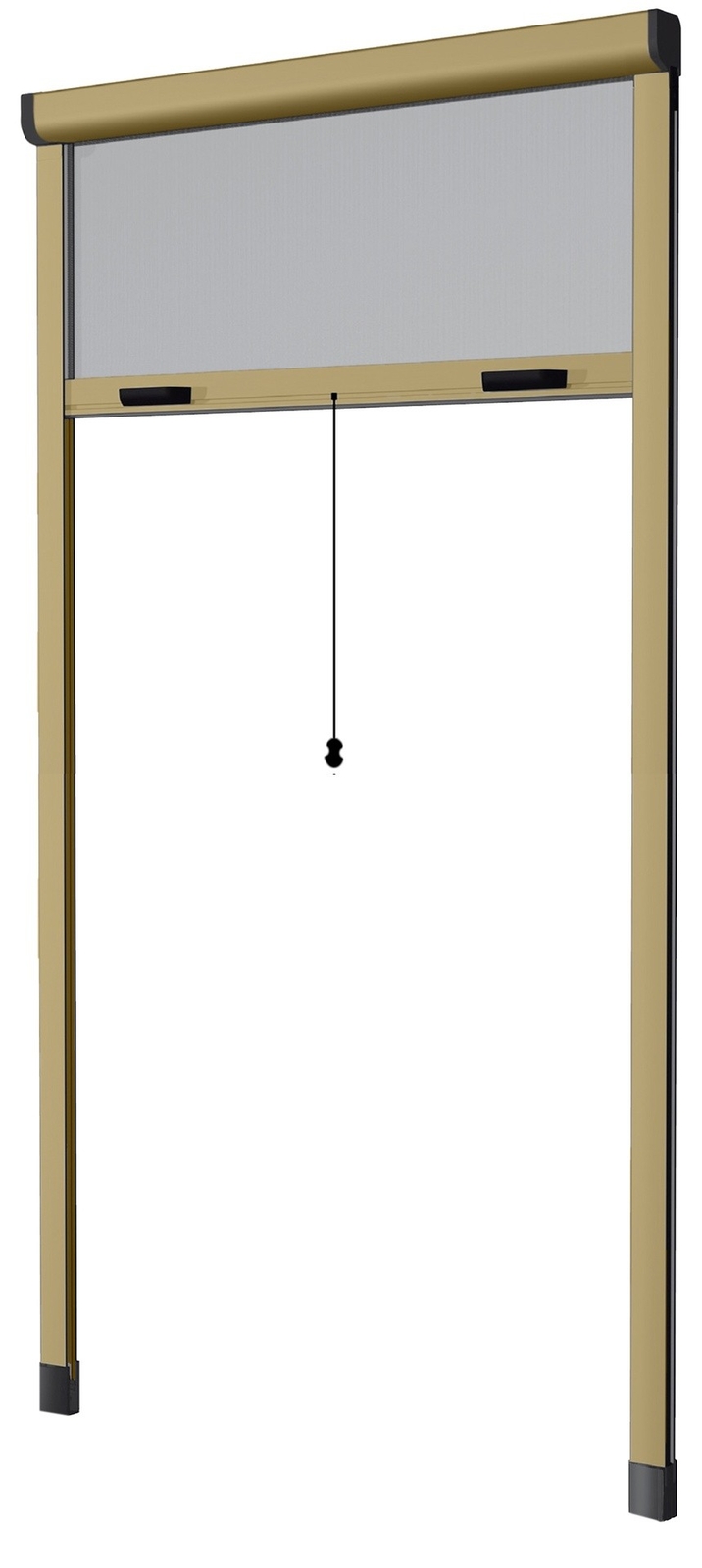 Offerta Zanzariera Verticale 160x170 Bronzo con Frizione di Sicurezza
