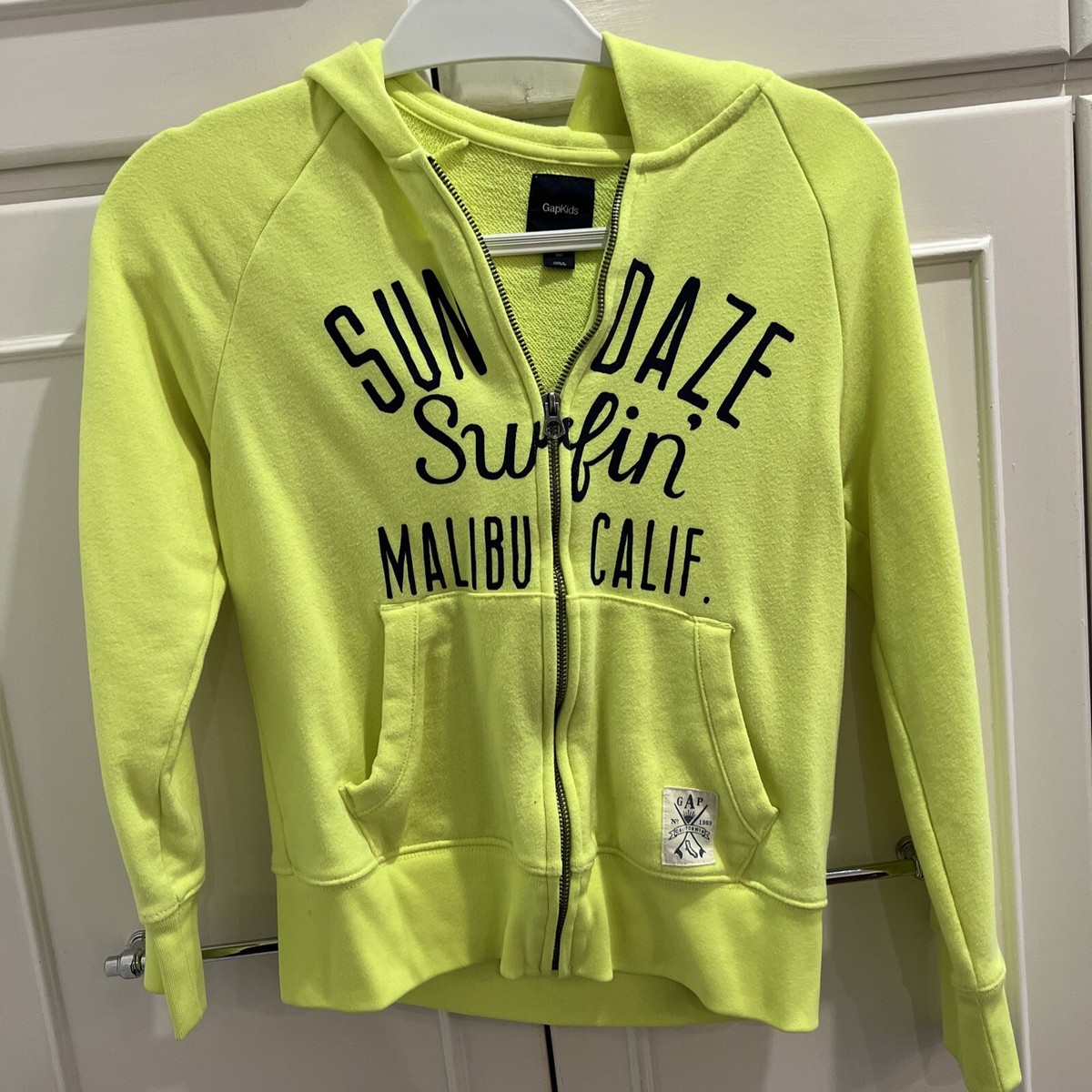 Gap Kids zip up hoodie Boys MALIBU Hoodie Sweatshirt Size Medium