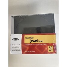 Belkin Slim Style Jewel Cases 50 Pack CD CD-R DVD DVDs