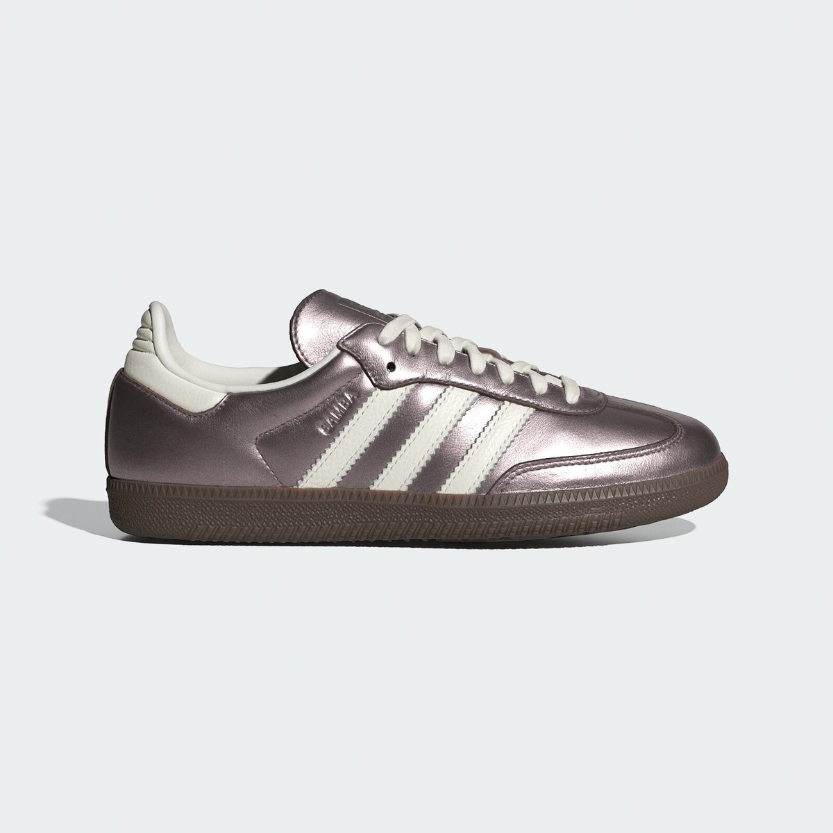 New Adidas Women's Samba OG Shoes - Silver Metallic Purple New Adidas Women's Samba OG Shoes - Silver Metallic Purple