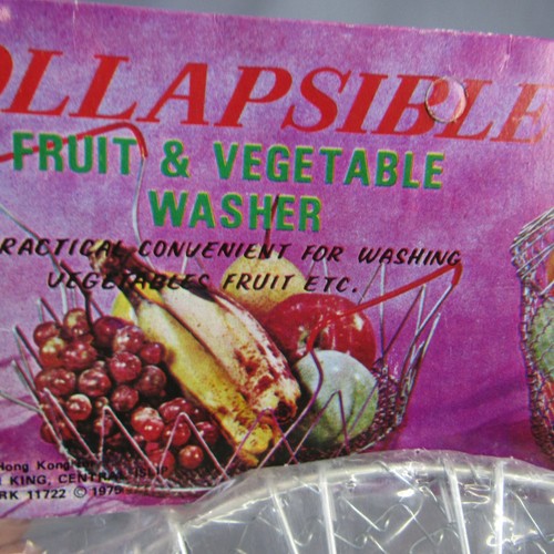 Vintage Kitchen King Collapsible Fruit and Vegetable Washer NEW Washing Cage - Picture 3 of 5