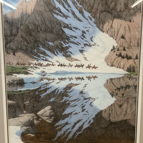 Season of the Eagle Bev Doolittle 1987 Signed/Numbered 25504 Framed Print - Picture 3 of 7