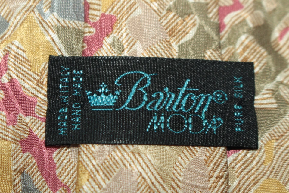 Corbata de seda BARTON MODA Hecha en Italia F67898 Foto 4 de 4