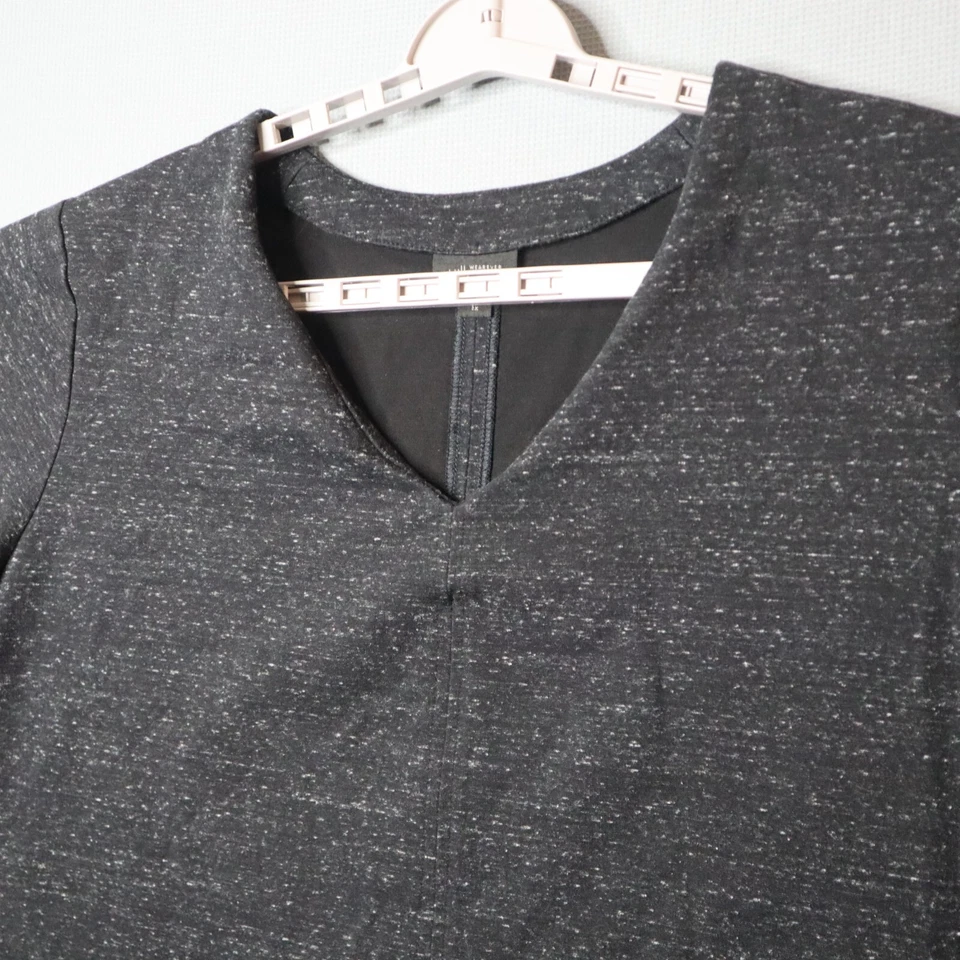 Suéter J Jill Cuello en V Mujer 2X Gris Jaspeado Negro Pullover Mezcla Spandex Rayón Foto 4 de 4