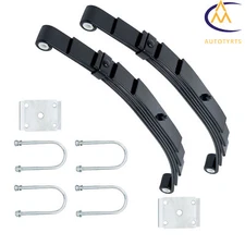 3000lb 5 Leaf Springs 6000lb Single Trailer Axle Suspension w/ U-bolt Hanger Kit