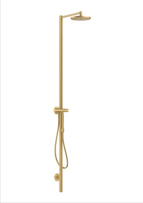 Hansgrohe Nature shower column Axor Starck with 12670250 Brushed Gold Optic