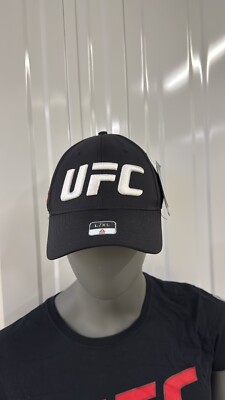 Official UFC Baseball Style Cap Hat Black Brand New Reebok L/XL