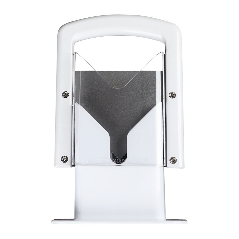 Home White Bagel Cutter Slicer Guillotine Bread Slicing Machine For