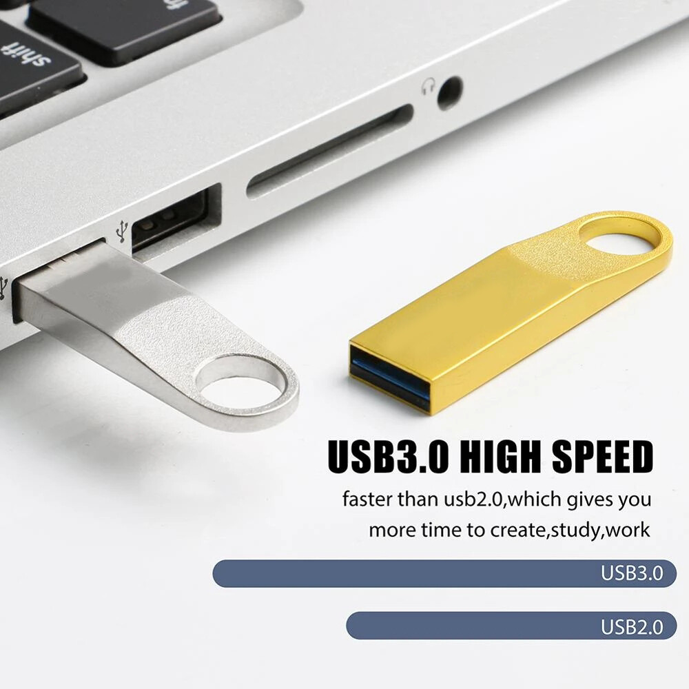 USB  Flash Drive Metal Drives Thumb Memory U Disk Storage 256GB 128GB 64GB 4G-image