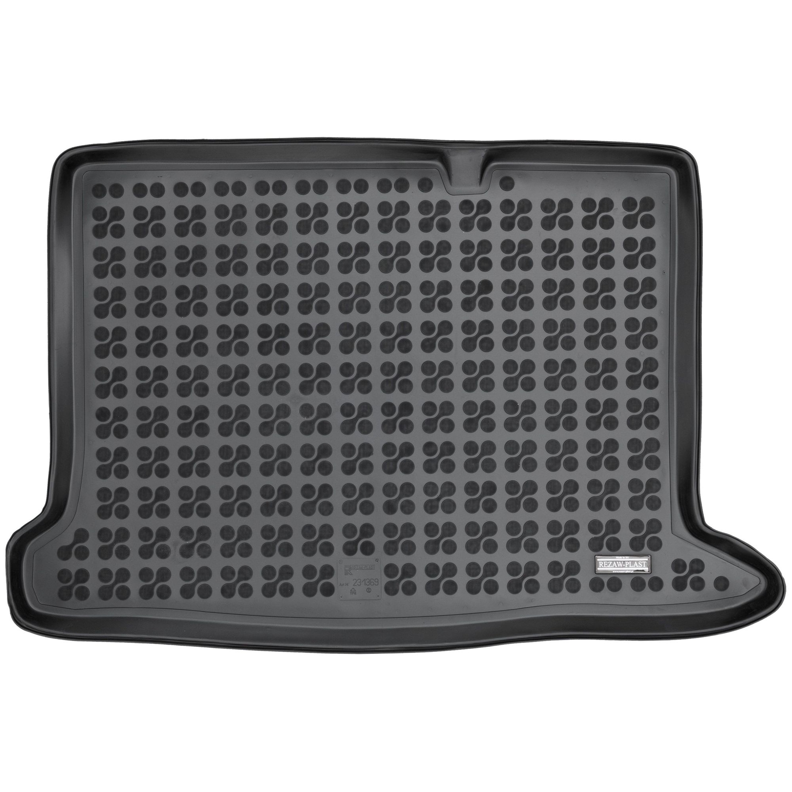 Tapis de coffre Dacia Sandero II en TPE premium noir Rezaw-Plast