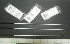 LOT OF 3 rhythmic gymnastic swivel sticks for ribbon Praise stick w/ RIBBON