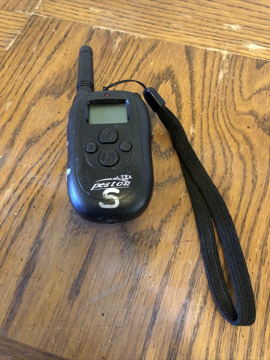 Peston Black Handheld Waterproof Rechargeable Dog Training Collar