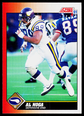 Al Noga, 1991 Score, #199, Minnesota Vikings,