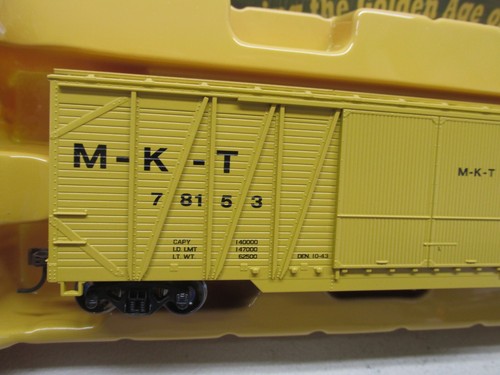 ROUNDHOUSE # 84417 ~ M-K-T / MISSOURI-KANSAS-TEXAS 50' BOX CAR # 78153 ~ SCALA HO - Foto 2 di 5