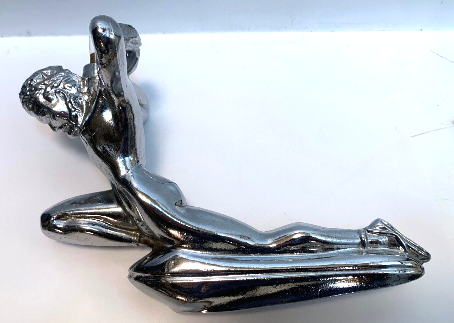VINTAGE Chrome ATLAS HOOD ORNAMENT CAR MASCOT eBay