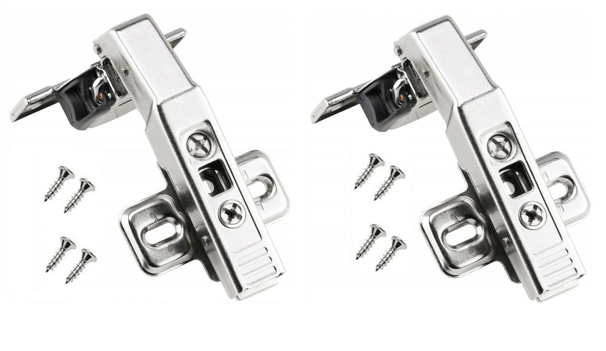 Pair Blumotion Blind Corner Hinge 95° with Mounting Plate 79B9550