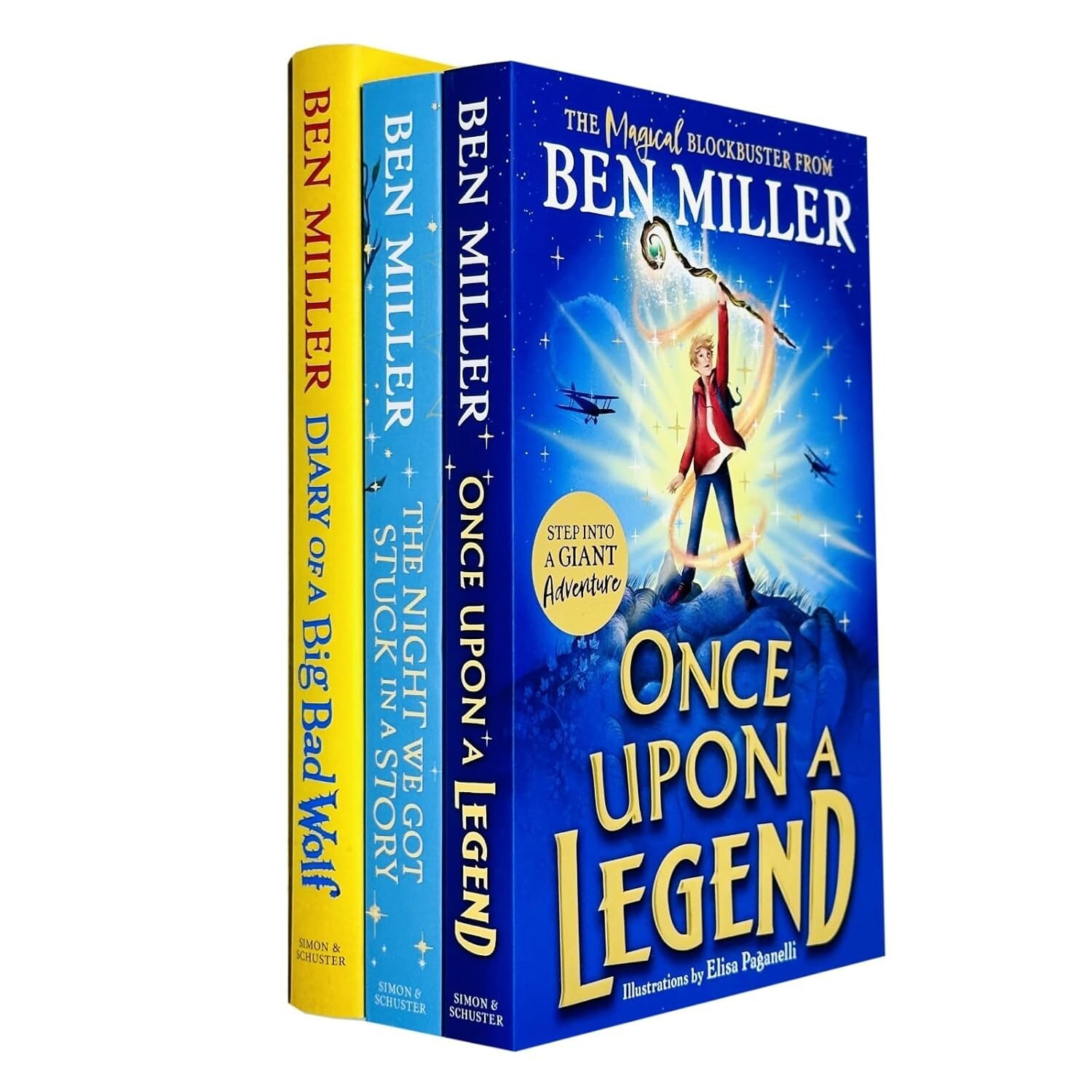 Ben Miller Collection 3 Books Set Diary of Big Bad Wolf (HB),Once Upon a Legend