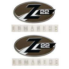 Ranger Z 22 Comanche Boat Raised Decal Emblem Stickers - PAIR