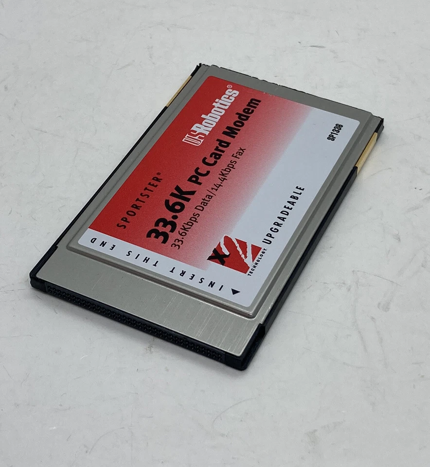 美国机器人 SP1336 运动员 33.6K PC 卡 33.6KBPS 数据/14.4KBPS FAX 7 — 第 3/4 张图片