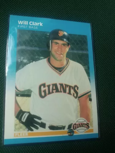 1987 Fleer Glossy #269 Will Clark San Francisco Giants RC Rookie NM
