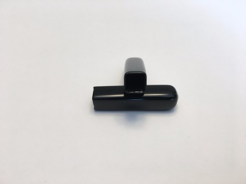 Paquete de 4 - Manija de vinilo se adapta a 3/8"" Bastón de varilla plana 3/8"" de ancho 2"" de profundidad, 3/8""x3/8""x2,0""D - Imagen 5 de 9