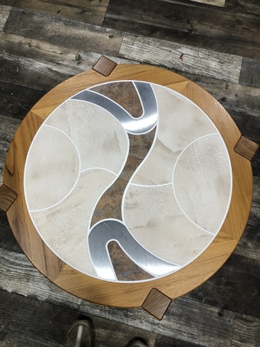 Danish Mid Century Modern Haslev Of Denmark By Tue Poulsen Tile Coffee Table - Picture 2 of 4