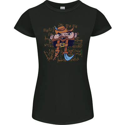 Pi Pirat lustiges Mathe Gleichung Streber Nerd Damen zierlich geschnittenes T-Shirt