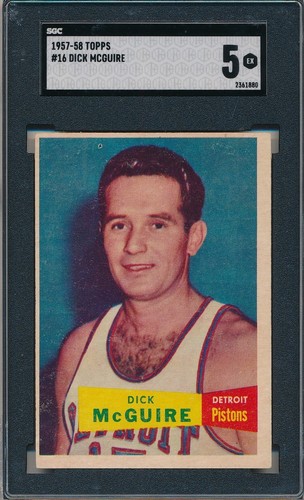 Dick McGuire #16 1957 Topps card