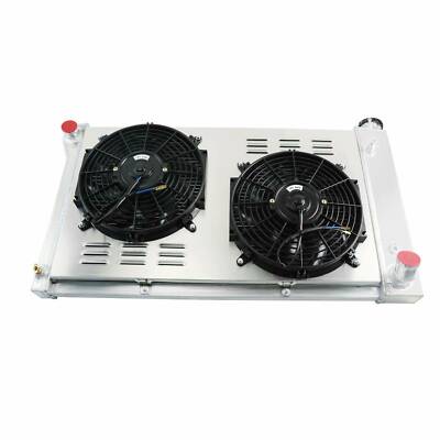 4 Rows Radiator Shroud Fan For Chevy C/K C10 C20 C30 K10 K20 K30 Pickup 67-72