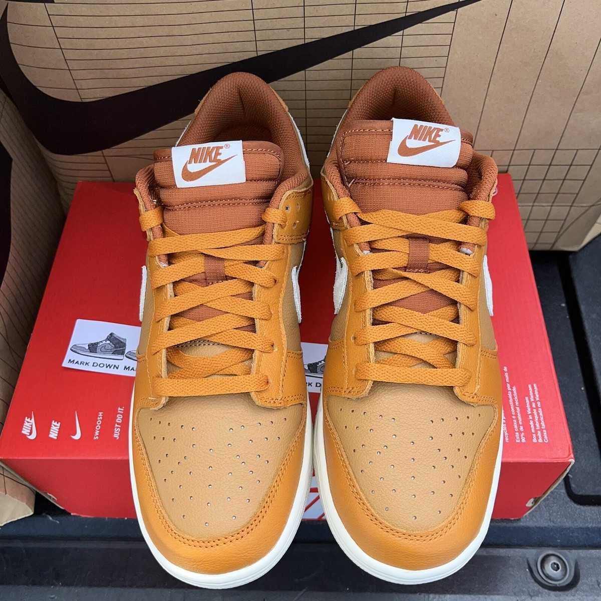 NEW Nike Dunk Low HJ9121 815 Monarch Orange Orewood Brown NEW Nike Dunk Low HJ9121 815 Monarch Orange Orewood Brown