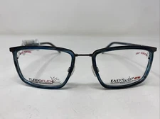 Easy Twist CT272 50 54-18-135 Gunmetal/Blue Aqua Full Rim Eyeglasses Frame FT64
