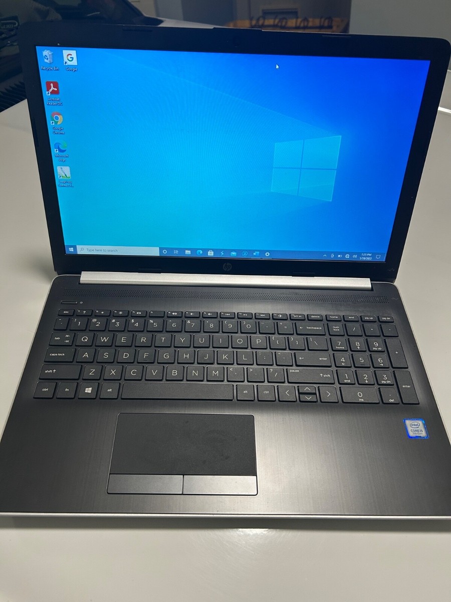 hp laptop touchscreen 15-da0xxx 7th gen i5 silver gently used | eBay