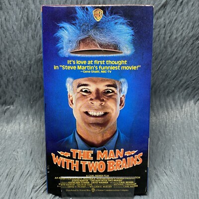 The Man With Two Brains VHS 1986 Tape Steve Martin Kathleen Turner