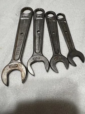 VINTAGE INDESTRO CHICAGO-USA COMBINATION WRENCHES - 7/8",3/4",5/8",9/16 ",1/2"