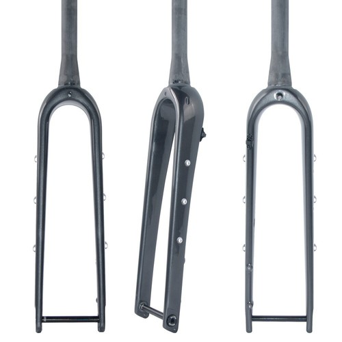 700C Carbon fiber bicycle 1 1/8 road Gravel bike Fork Flat Mount 12mm thru axle - Picture 11 of 12