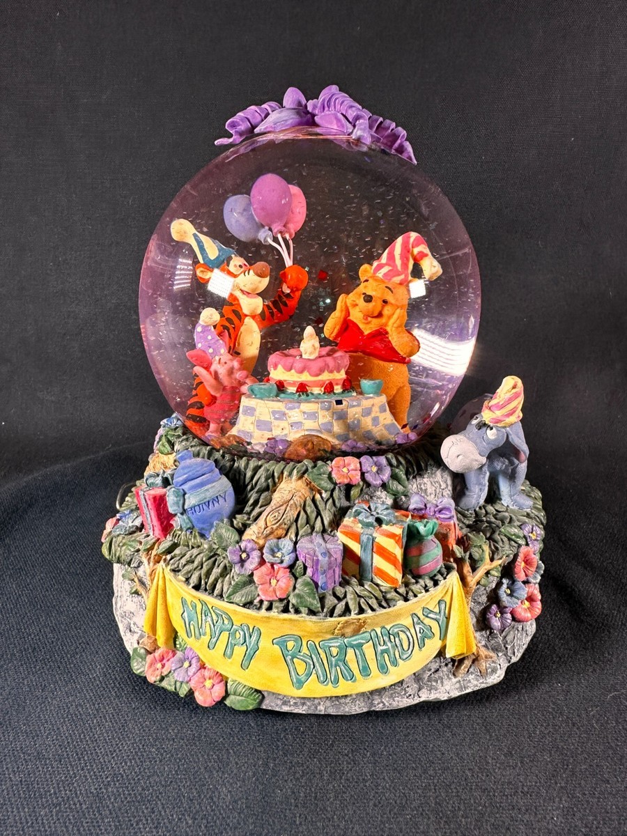 Disney Winnie the Pooh Happy Birthday Snowglobe | eBay