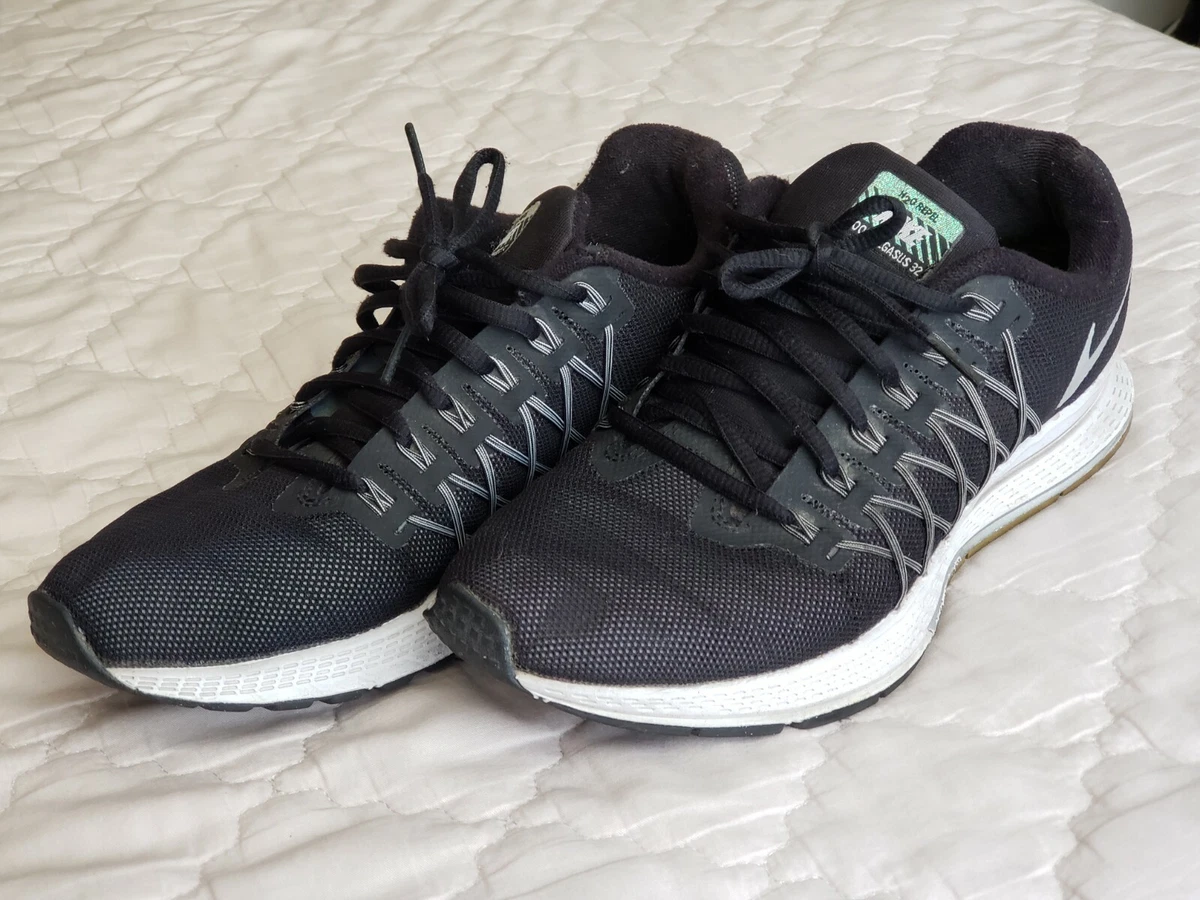 Nike Air Zoom Pegasus 32 H2O Repel Black Womens 8.5 Running Shoes