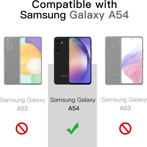 HD Clear 9H Tempered Glass Screen Protectors for Samsung Galaxy A54, 3-Pack - Picture 5 of 9