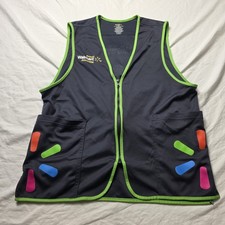 Walmart Proud Associate Vest Adult Gray Full Zip Pockets Employee Medium