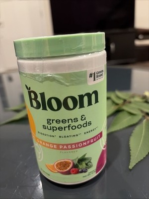 Bloom Nutrition Greens & Superfoods Powder /  Orange Passionfruit ~  25 Servings